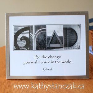 8x10 GRAD Alphabet Art Photograph and Card
